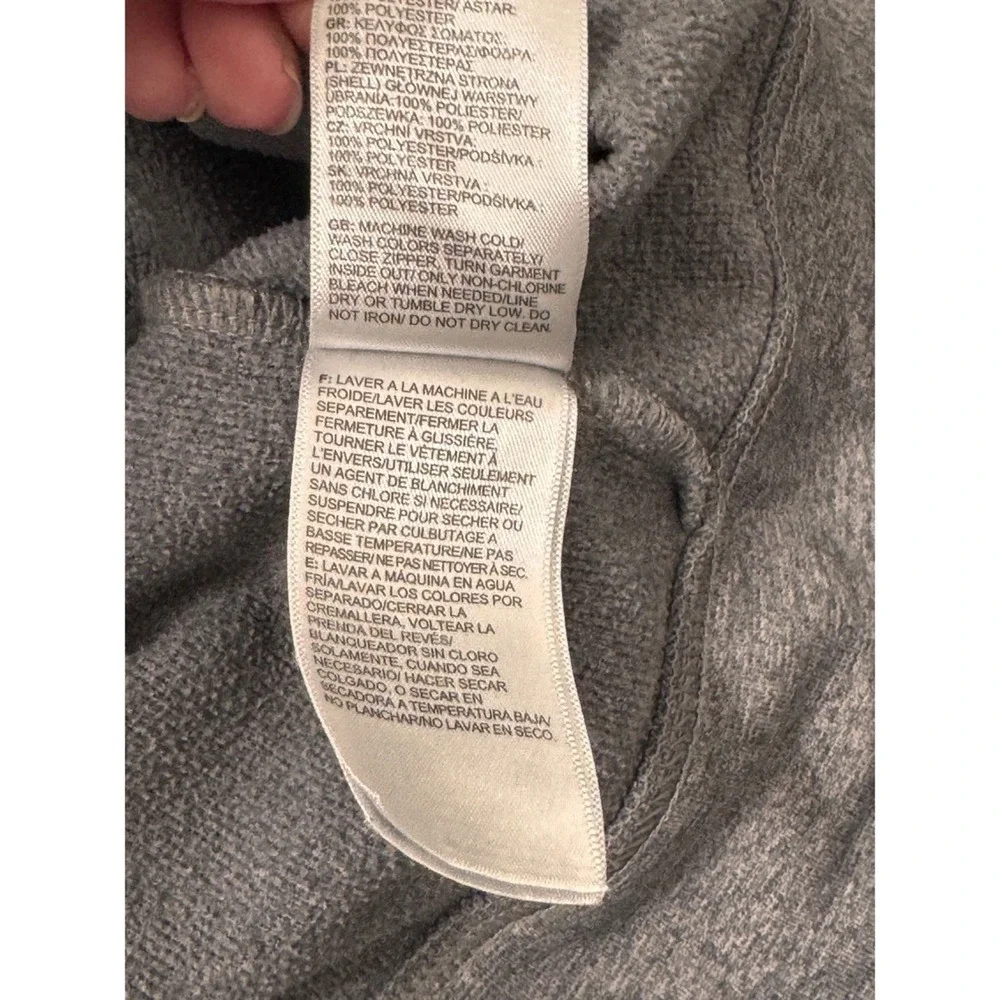 The North Face Hoddie Mens Small Gray Full Zip Fine Alpine Equipment Logo